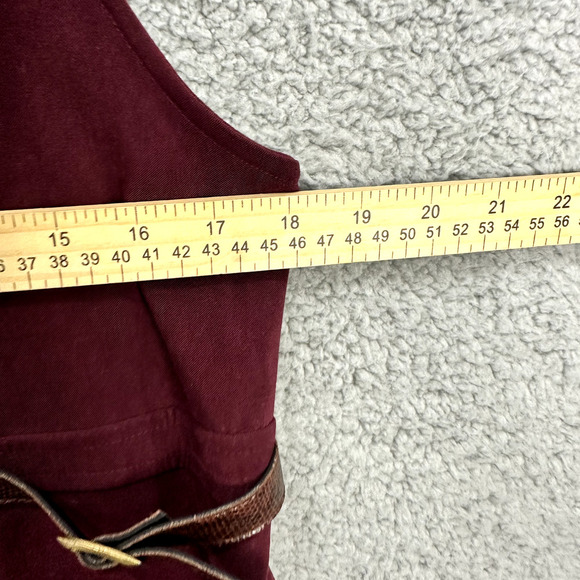 Vintage 90s Maxi Dress Women Small Red Sleeveless Jumper Boho Whimsigoth Friends - Picture 4 of 5